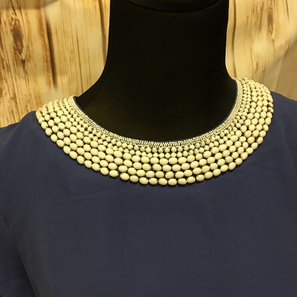 Shirt with Embellished Neckline - Picture 3 of 6